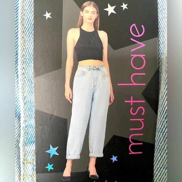 NWT Simple Society Balloon Super High Rise Jeans Women’s Size 9/29 - Picture 1 of 13